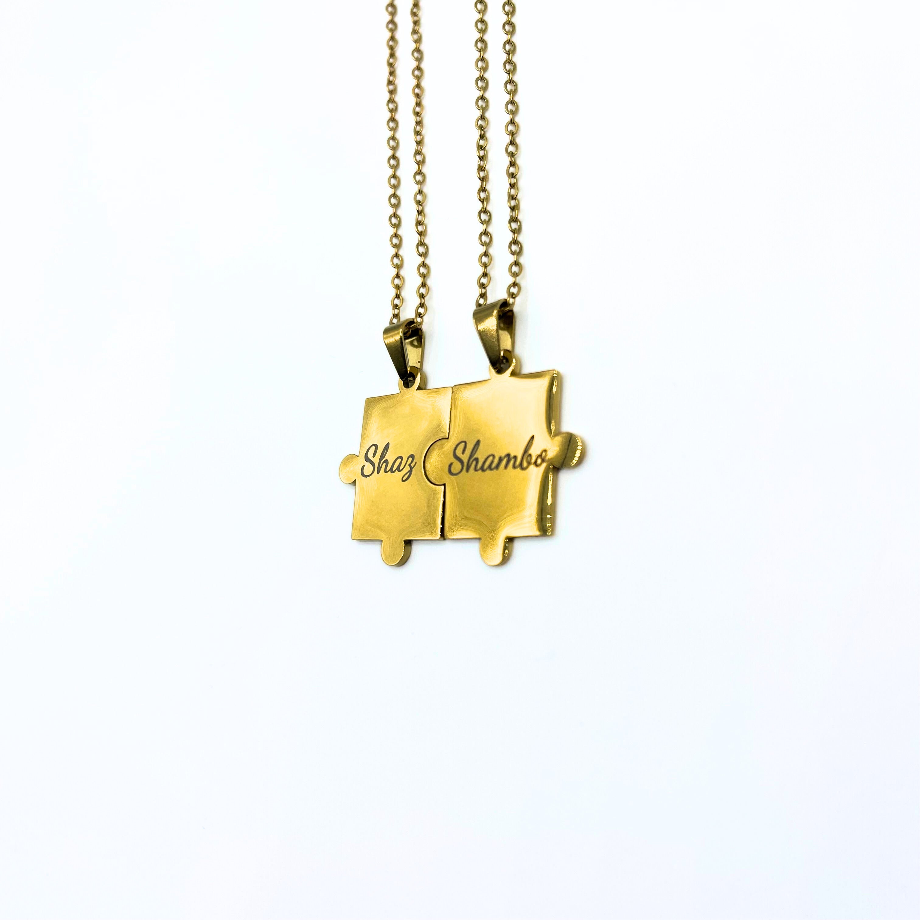 Custom Puzzle Piece Necklace