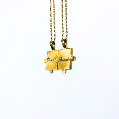 Custom Puzzle Piece Necklace