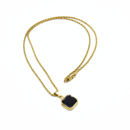 Onyx Pendant Necklace
