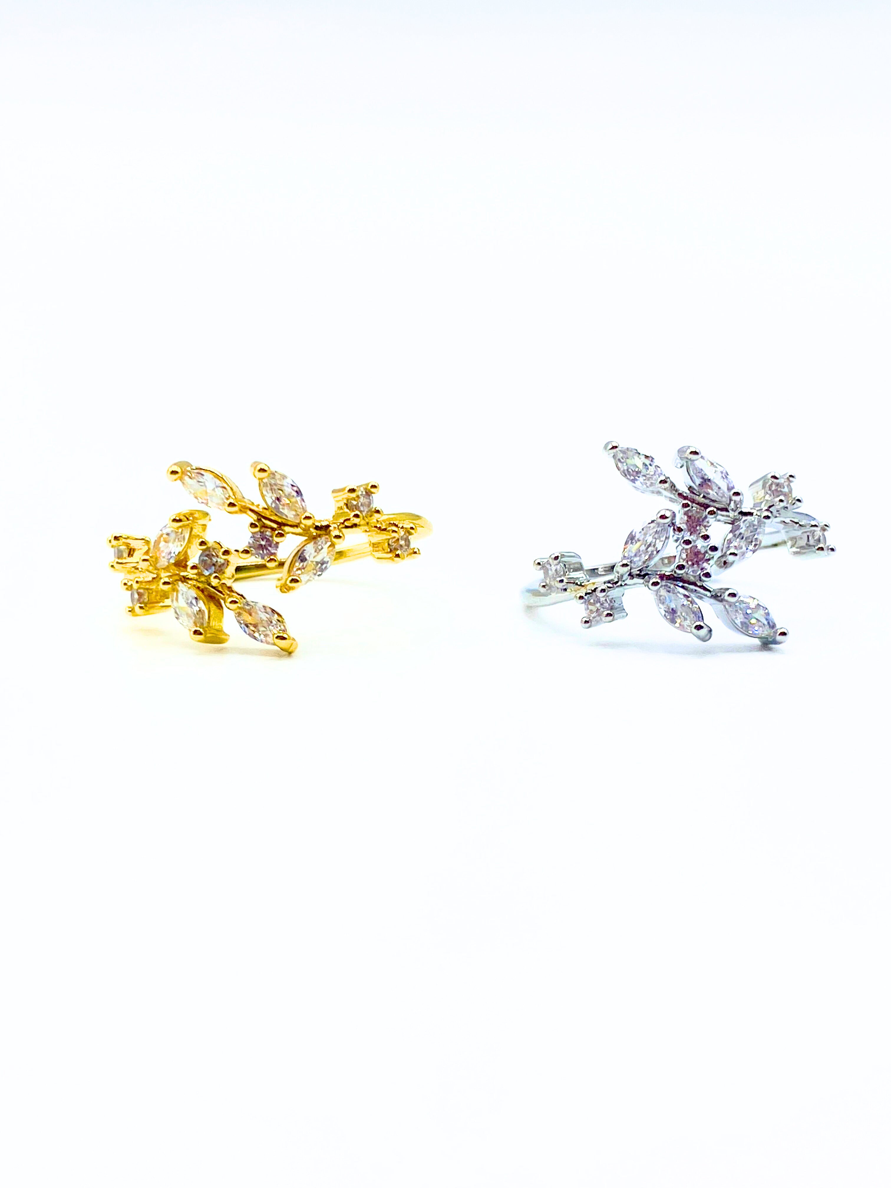 Crystal Vine Ring Small