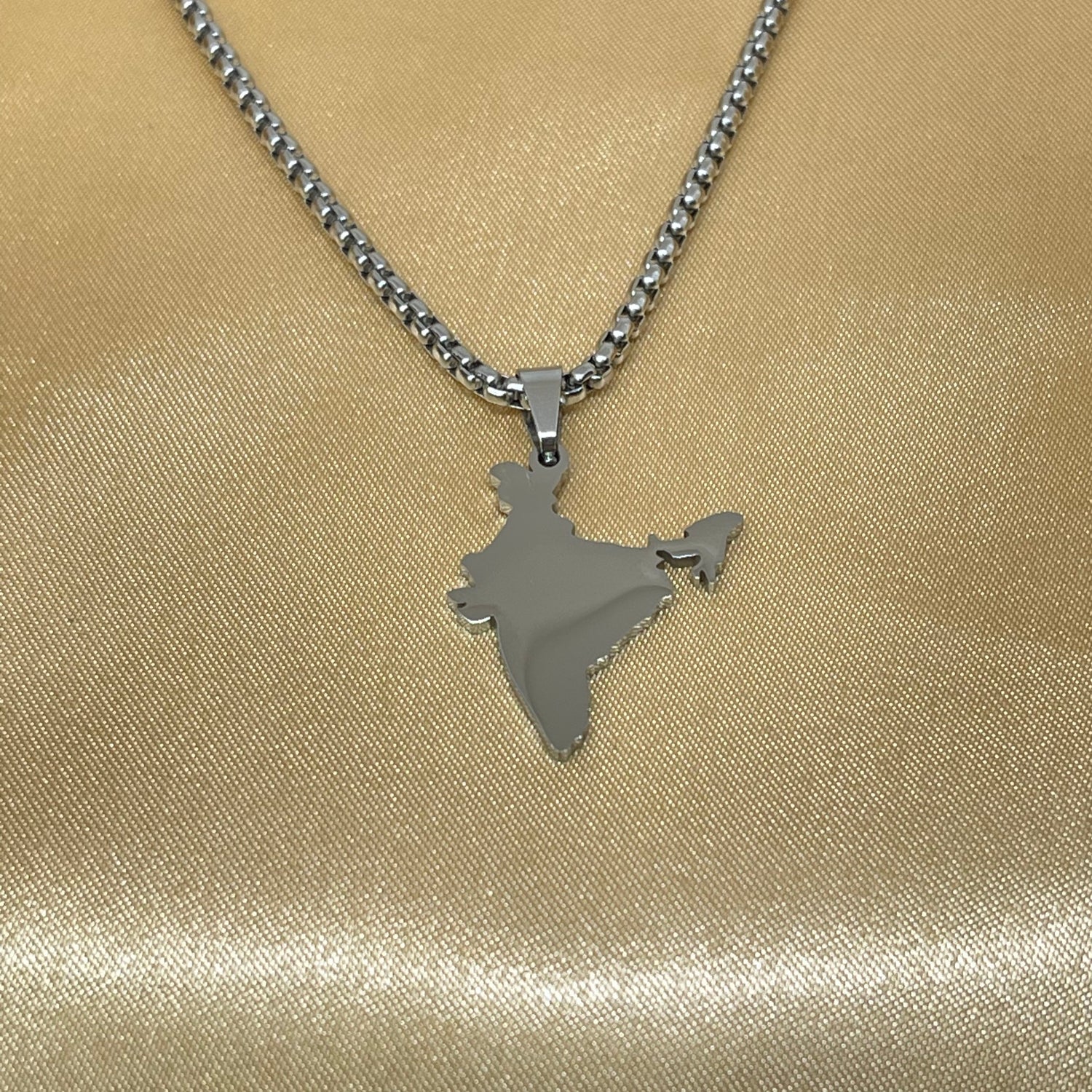 India Map Necklace