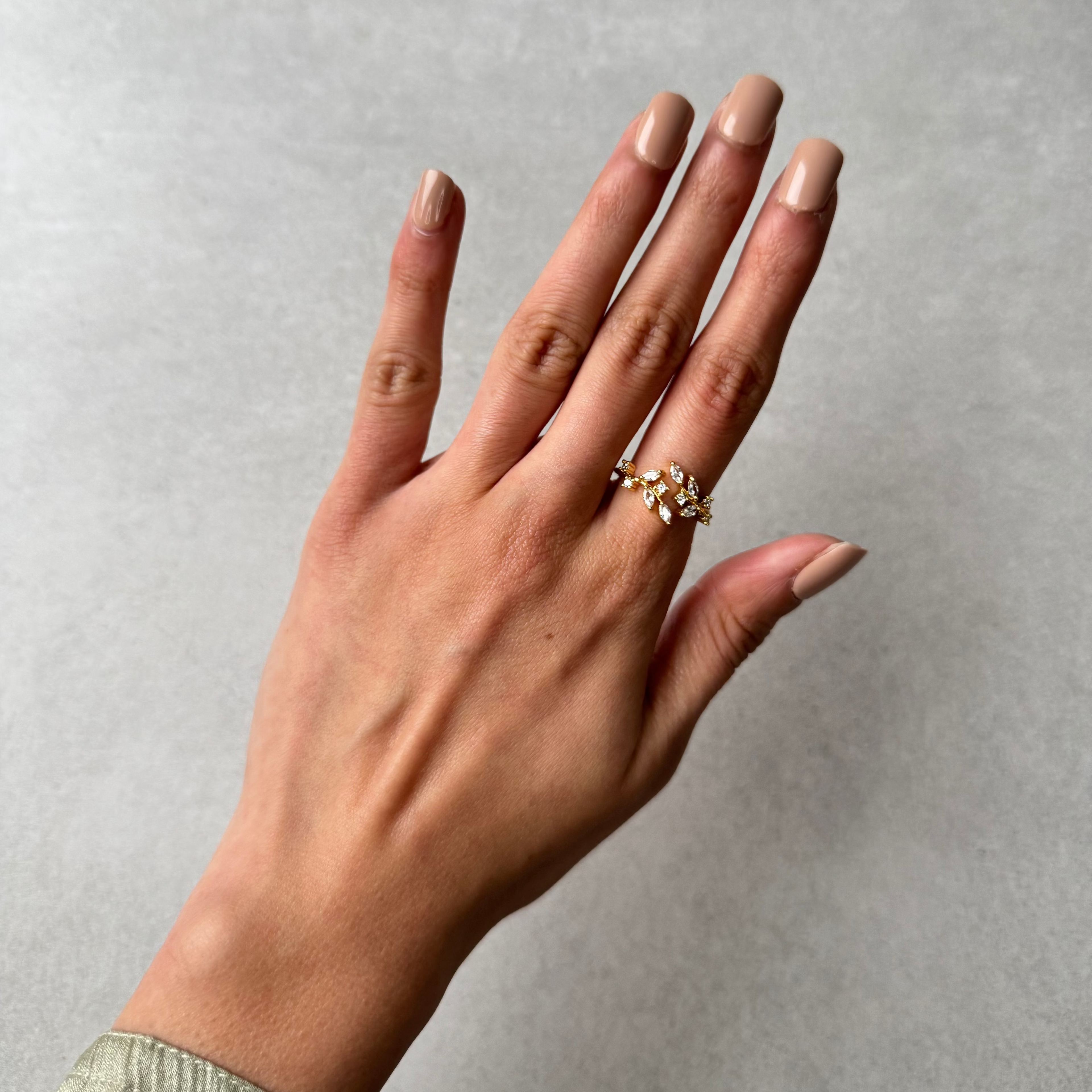 Crystal Vine Ring Small