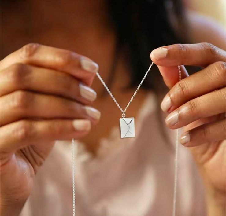 Envelope Pendant Necklace
