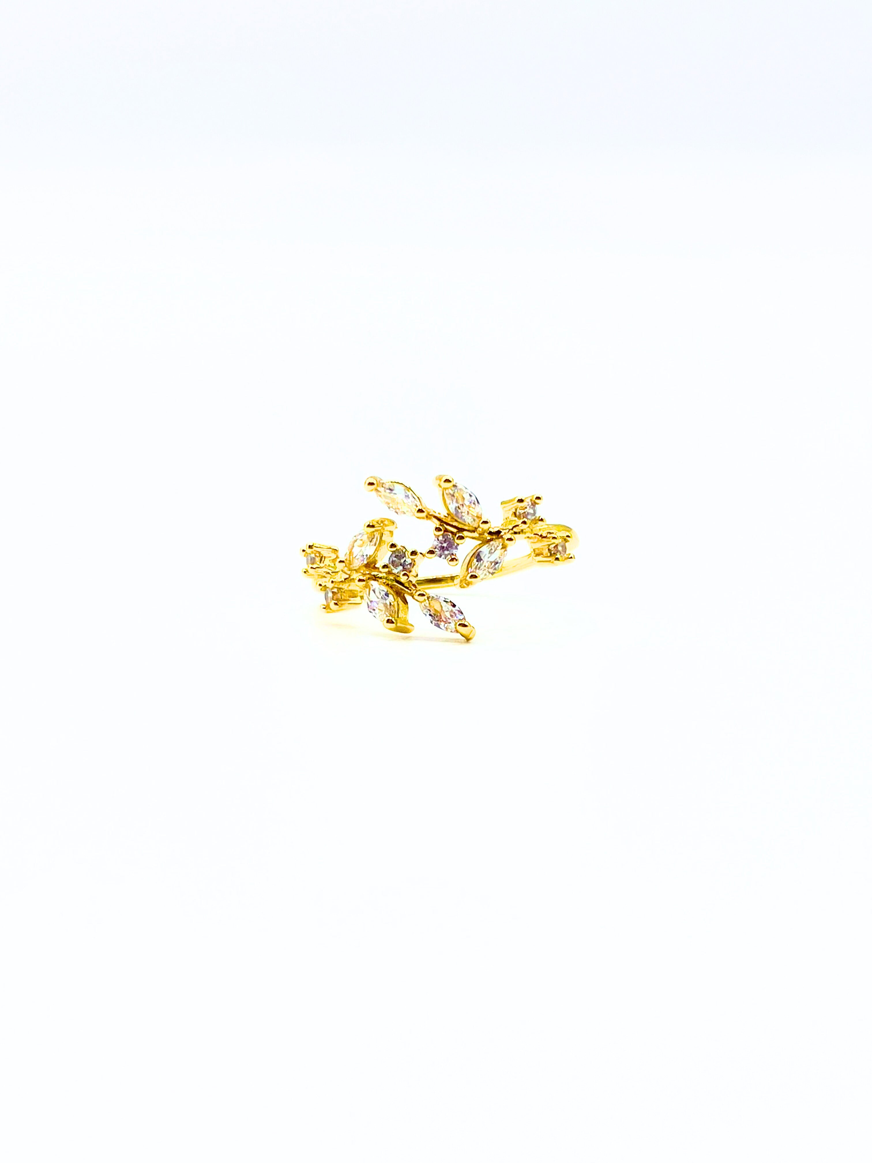 Crystal Vine Ring Small